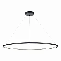 Светильник подвесной LED St603 In ST603.443.57 ST-Luce чёрный 1 лампа, основание чёрное в стиле хай-тек кольца