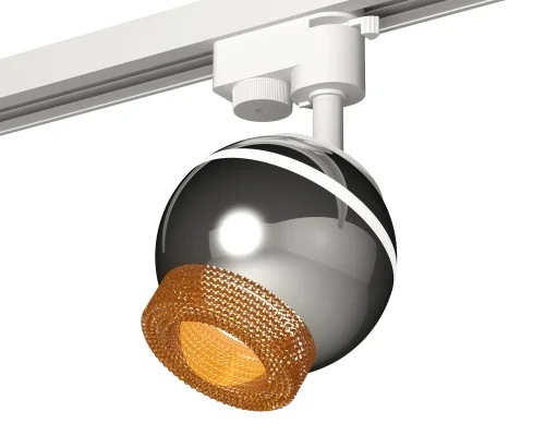 Трековый светильник XT1104005 Ambrella light коричневый серебряный для шинопроводов серии Track System белый фото 4