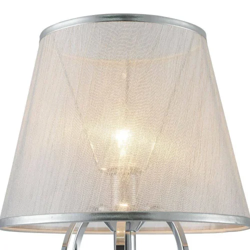 Настольная лампа Simone FR2020-TL-01-CH Freya белая 1 лампа, основание хром металл в стиле классический  фото 4