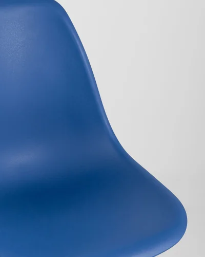 Стул EAMES, синий 4шт. (набор) УТ000037610 Stool Group, /, ножки/массив бука/бежевый, размеры - *815***460*530 фото 4