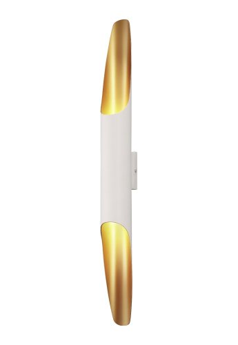 Бра SONATA AP2 WH Crystal Lux белый на 2 лампы, основание золотое белое в стиле современный 