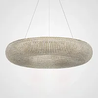 Светильник подвесной Crystal Halo D60 Gold 220839-23 ImperiumLoft прозрачный на 9 ламп, основание золотое в стиле современный американский 