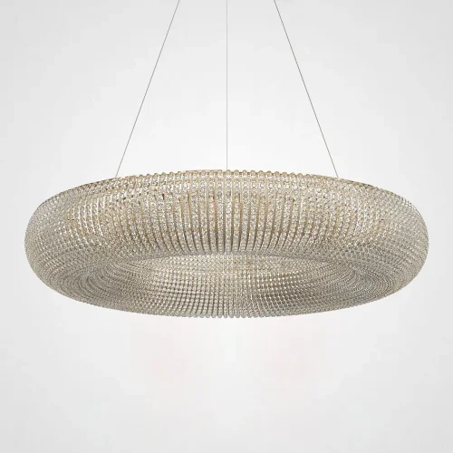 Светильник подвесной Crystal Halo D50 Gold 220838-23 ImperiumLoft прозрачный на 6 ламп, основание золотое в стиле современный американский 