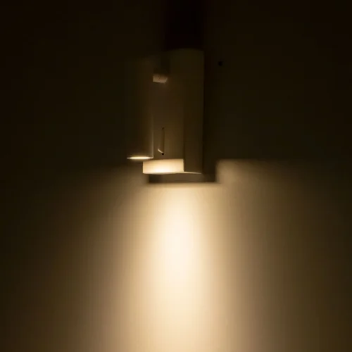 Бра с выключателем LED Декарт CL704350 Citilux белый на 1 лампа, основание белое в стиле современный для чтения фото 6