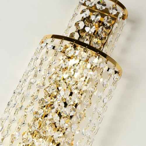 Бра Monilibus 4015-3W Favourite прозрачный на 3 лампы, основание золотое в стиле классический  фото 4