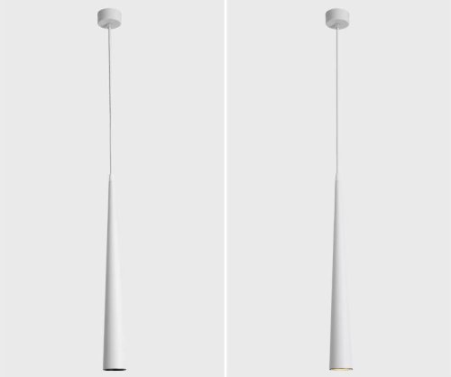 Светильник подвесной LED Epoch V2351-PL Moderli белый 1 лампа, основание белое в стиле современный трубочки фото 2