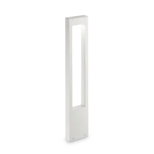 Парковый светильник VEGA PT1 BIANCO Ideal Lux уличный IP44 белый на 1 лампу, плафон белый в стиле современный G9