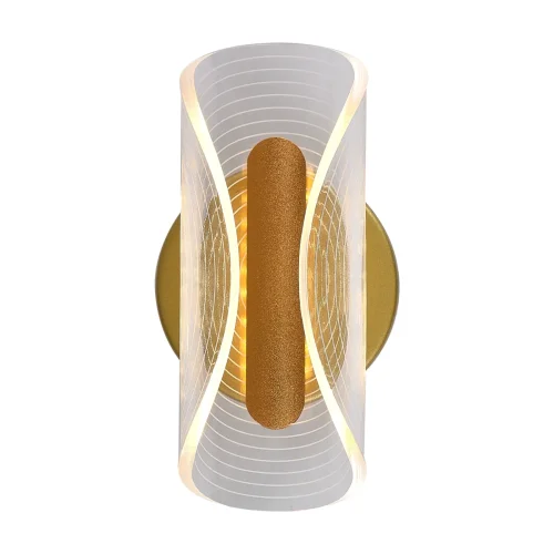Бра LED LAMPS 81110/1W Natali Kovaltseva белый на 1 лампа, основание золотое в стиле современный хай-тек  фото 3