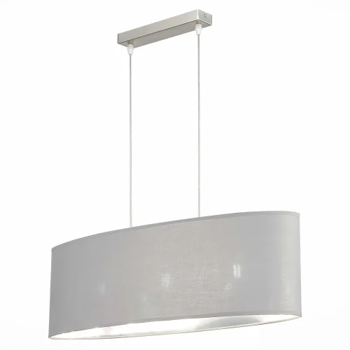 Светильник подвесной Brescia SLE300533-03 Evoluce серый 3 лампы, основание никель в стиле современный  фото 3