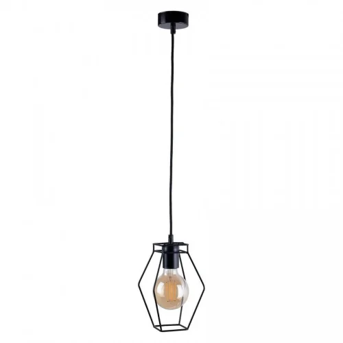 Светильник подвесной Fiord 9670-NW Nowodvorski чёрный на 1 лампу, основание чёрное в стиле лофт 