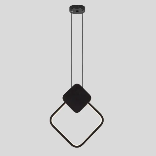 Светильник подвесной LED Store V5025-3PL Moderli чёрный на 1 лампу, основание чёрное в стиле хай-тек квадраты