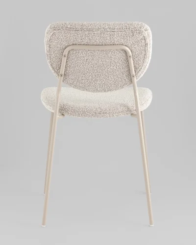 Стул обеденный Gigi, серо-бежевый букле, кремовые ножки УТ000039038 Stool Group, /букле, ножки/металл/, размеры - ***** фото 4