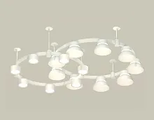 Светильник подвесной XR92211101 Ambrella light белый 16 ламп, основание белое в стиле хай-тек современный 