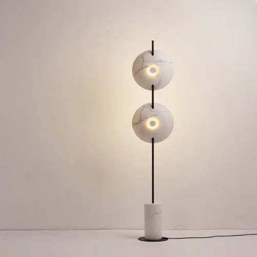 Торшер DELANO FL 151290-26 ImperiumLoft белый на 2 лампы, основание белое в стиле лофт современный фото 4