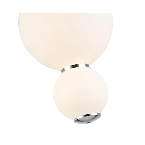Светильник подвесной LED Nepazzo SL1583.113.01 ST-Luce белый 1 лампа, основание хром в стиле современный  фото 3