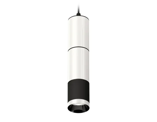 Светильник подвесной Techno spot XP6302001 Ambrella light белый чёрный 1 лампа, основание чёрное в стиле современный хай-тек 