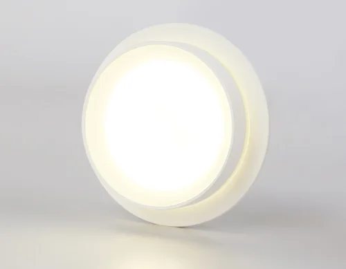 Светильник накладной TN5383 Ambrella light белый 1 лампа, основание белое в стиле современный круглый фото 4