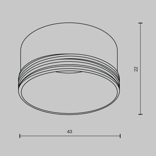 Декоративное кольцо для Focus Led 5Вт Single phase track system Unity RingS-5-W Maytoni белый для шинопроводов серии Single phase track system Unity фото 3