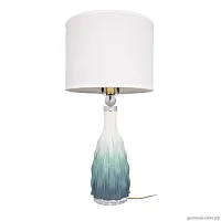 Настольная лампа Mediterraneo 10262T/L LOFT IT белая 1 лампа, основание голубое синее керамика в стиле классический современный 