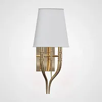 Бра Crystal Light Brunilde Ipe Cavalli Gold 85026-22 ImperiumLoft белый 2 лампы, основание золотое в стиле современный 