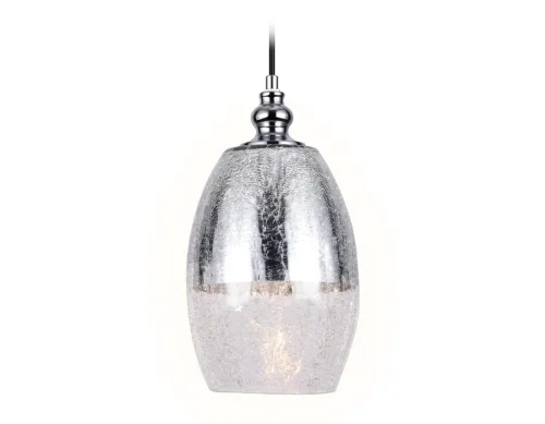 Светильник подвесной TR3622 Ambrella light прозрачный хром 1 лампа, основание хром в стиле хай-тек современный  фото 2