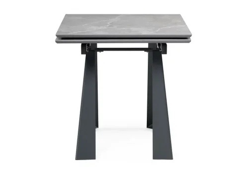 Керамический стол Бэйнбрук 120х80х76 серый мрамор / графит 530825 Woodville столешница серая мрамор из керамика фото 8