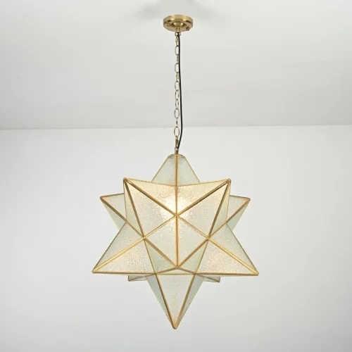 Светильник подвесной Effervescent 228946-22 ImperiumLoft прозрачный 1 лампа, основание золотое в стиле восточный винтаж  фото 4