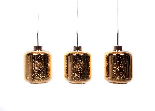 Светильник подвесной Alacosmo LDP 6811-3 GD Lumina Deco золотой на 3 лампы, основание золотое в стиле современный 