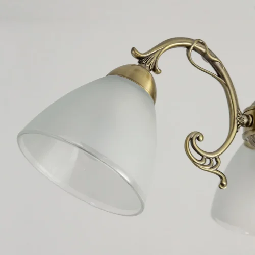 Люстра подвесная Латур CL413231 Citilux белая на 3 лампы, основание бронзовое в стиле классический  фото 6