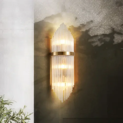 Настенный светильник CONCERT 133212-22 ImperiumLoft прозрачный на 3 лампы, основание бронзовое в стиле современный  фото 4