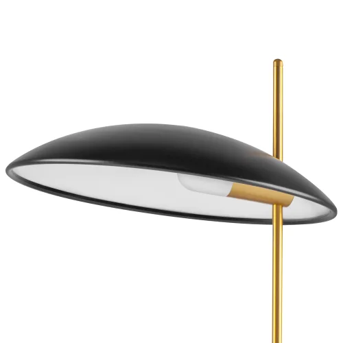 Настольная лампа LED Marmara 801917 Lightstar чёрная белая 1 лампа, основание золотое белое мрамор металл в стиле арт-деко  фото 7