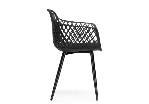 Пластиковый стул Rikon black / wood 15827 Woodville, чёрный/пластик, ножки/металл/чёрный, размеры - ****580*450 фото 5