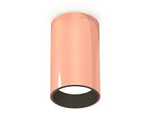 Светильник накладной Techno spot XS6326003 Ambrella light золотой розовый 1 лампа, основание золотое розовое в стиле современный круглый
