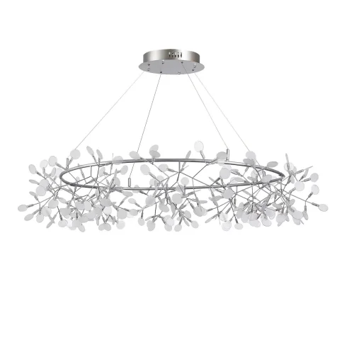 Люстра подвесная LED Rafina SL379.103.216 ST-Luce белая на 216 ламп, основание серебряное в стиле современный ветви фото 2