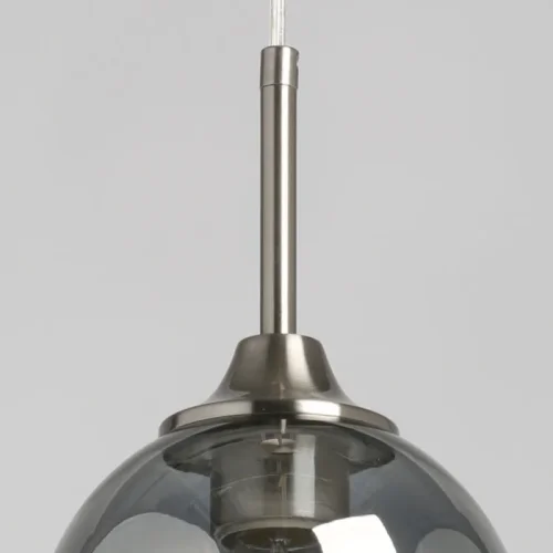 Светильник подвесной Крайс 657012601 DeMarkt белый 1 лампа, основание никель в стиле современный  фото 6