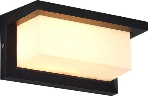 Настенный светильник LED уличный Cubista SL9532.401.01 ST-Luce уличный IP65 чёрный на 1 лампу, плафон белый в стиле хай-тек современный LED фото 2