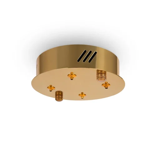 Светильник подвесной LED с пультом Tier FR5257PL-L32G Freya прозрачный 1 лампа, основание латунь в стиле современный кольца фото 3