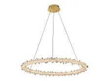 Светильник подвесной LED 8281/800 gold NEW Newport прозрачный 1 лампа, основание золотое в стиле американский современный классический кольца