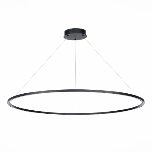 Светильник подвесной LED St605 Down ST605.443.57 ST-Luce чёрный 1 лампа, основание чёрное в стиле хай-тек кольца фото 2