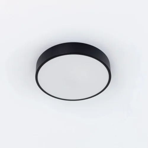 Светильник потолочный LED Купер CL72424V1 Citilux белый 1 лампа, основание чёрное в стиле современный хай-тек минимализм  фото 2