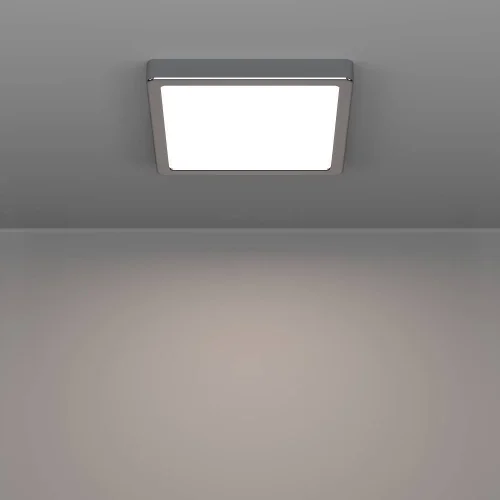 Светильник потолочный LED Fueva 901766 Eglo белый на 1 лампу, основание хром в стиле современный квадратный фото 6