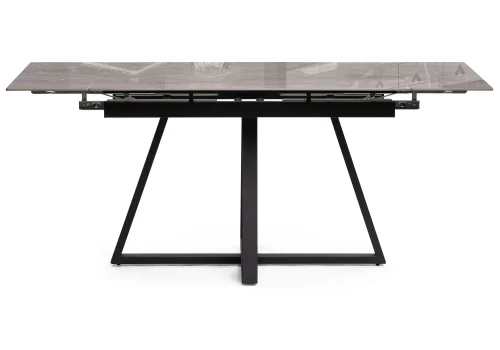 Керамический стол Силлем 120(180)х80х77 dyna fantasico grey / черный 588058 Woodville столешница серая из керамика фото 4