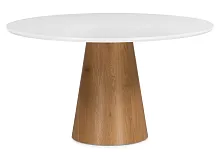 Стол Huge 120х75 white / brown 15826 Woodville столешница белая из мдф