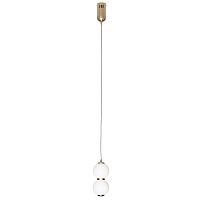Светильник подвесной LED Балу CL207023 Citilux белый 1 лампа, основание бронзовое в стиле современный молекула шар