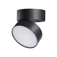 Светильник накладной LED Prometa 358750 Novotech чёрный 1 лампа, основание чёрное в стиле современный круглый