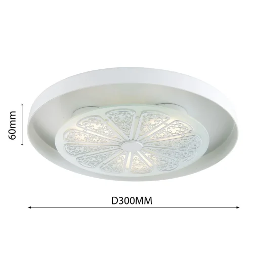 Светильник потолочный LED Incarnatio 2601-3C Favourite белый 3 лампы, основание серебряное белое в стиле прованс  фото 2