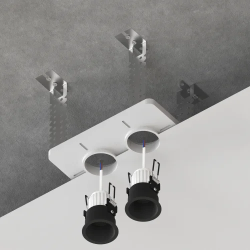 Закладная для монтажа светильников DUCRE MINI в натяжной потолок, 185х110мм Ducre A709002 Arte Lamp белый на 1 , основание белое в стиле современный прямоугольный для пвх потолка фото 2