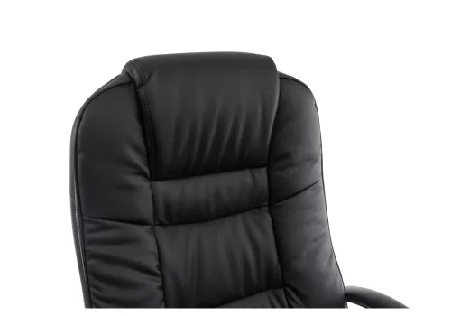 Компьютерное кресло Evora черное 1744 Woodville, чёрный/искусственная кожа, ножки/металл/хром, размеры - *1340***690*690 фото 6