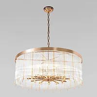Люстра подвесная хрустальная Montana 10299/800 French gold LOFT IT прозрачная на 12 ламп, основание золотое в стиле современный 