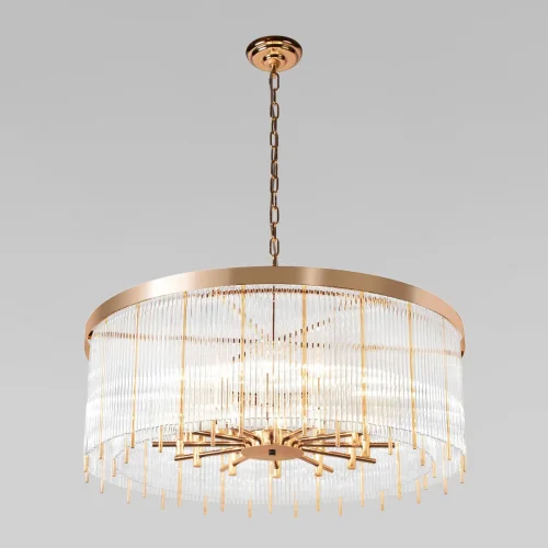 Люстра подвесная хрустальная Montana 10299/800 French gold LOFT IT прозрачная на 12 ламп, основание золотое в стиле современный 